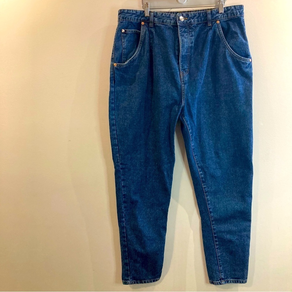 REFUGE DENIM Sz 15 Mom Style Super High Rise Mid-Wash Jeans - Picture 2 of 11